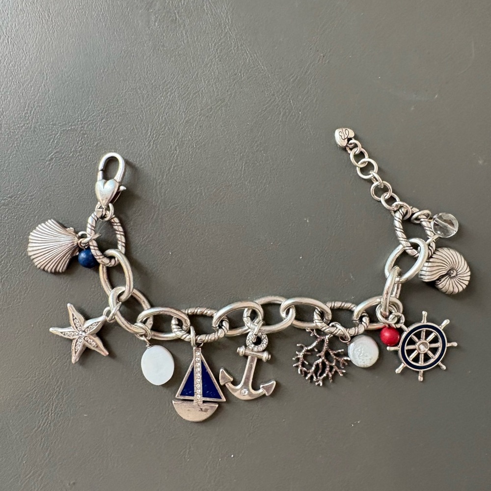 Brighton Silver Nautical Charm Bracelet